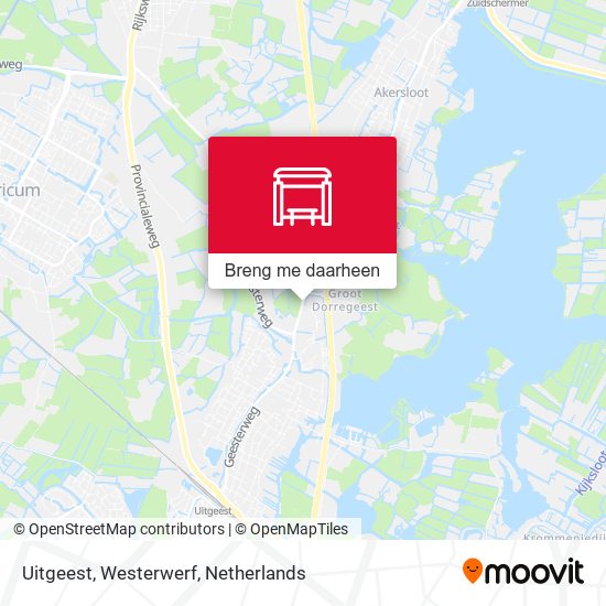 Uitgeest, Westerwerf kaart