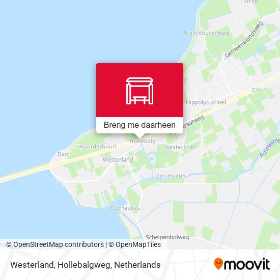 Westerland, Hollebalgweg kaart