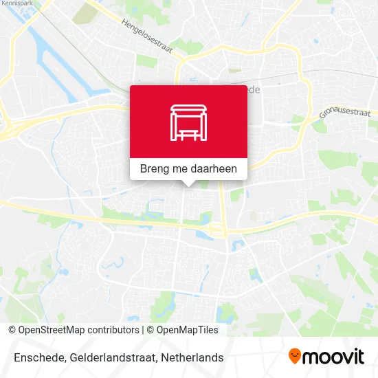 Enschede, Gelderlandstraat kaart
