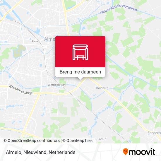 Almelo, Nieuwland kaart