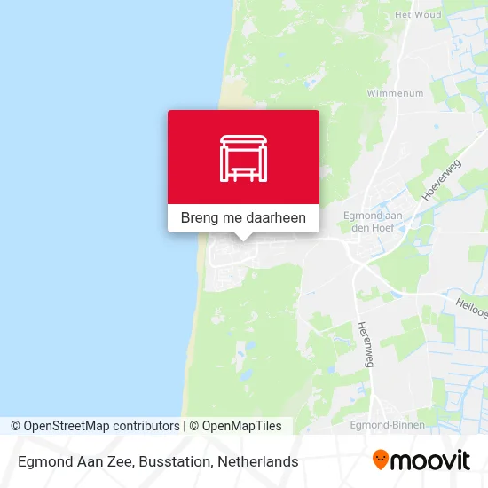 Egmond Aan Zee, Busstation kaart