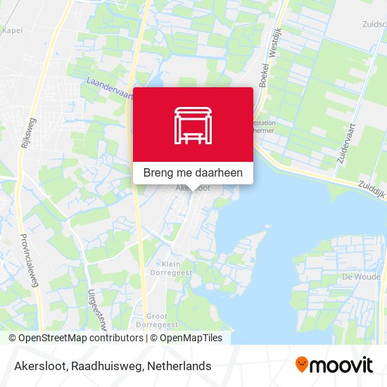 Akersloot, Raadhuisweg kaart