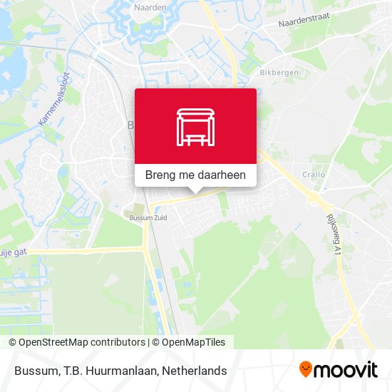 Bussum, T.B. Huurmanlaan kaart