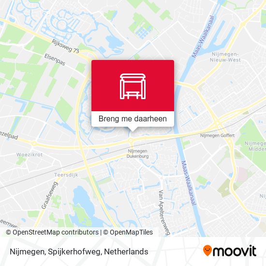 Nijmegen, Spijkerhofweg kaart