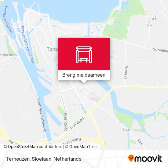Terneuzen, Sloelaan kaart