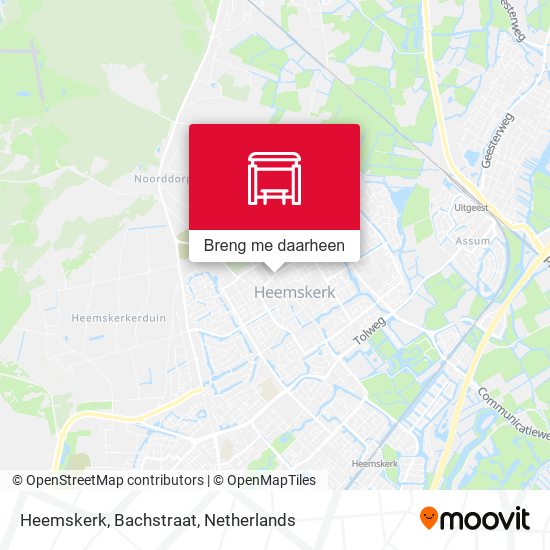 Heemskerk, Bachstraat kaart