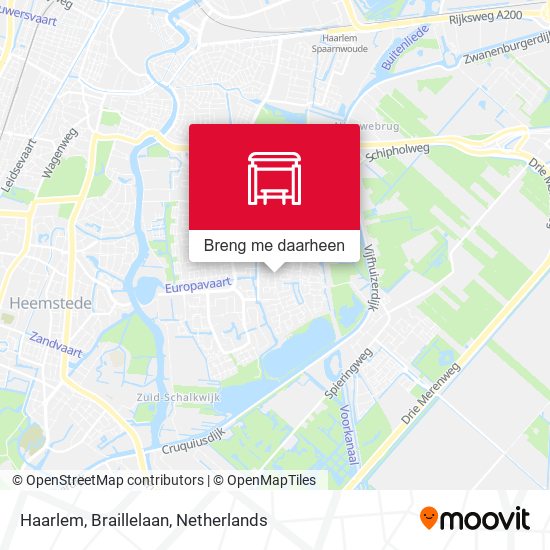 Haarlem, Braillelaan kaart