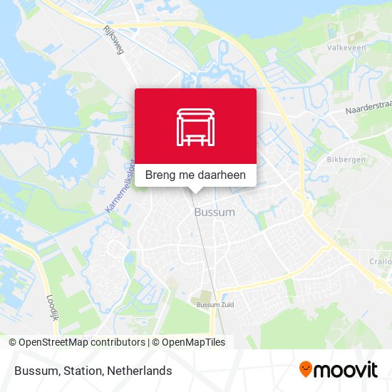 Bussum, Station kaart