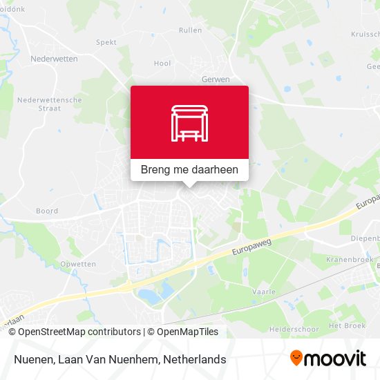 Nuenen, Laan Van Nuenhem kaart