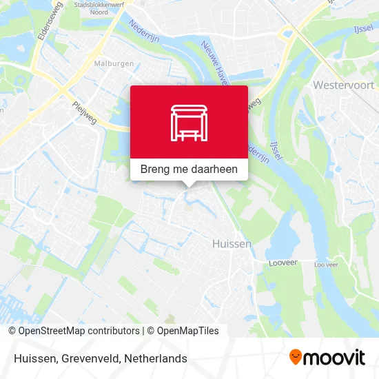 Huissen, Grevenveld kaart