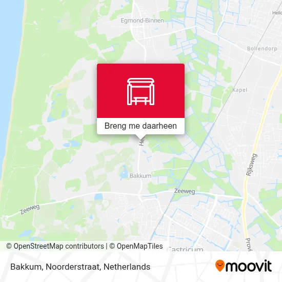 Bakkum, Noorderstraat kaart