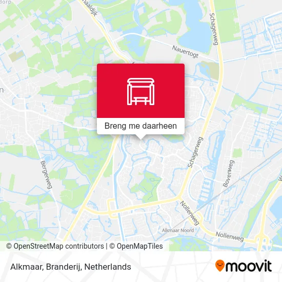 Alkmaar, Branderij kaart