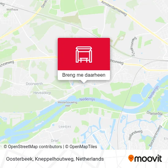 Oosterbeek, Kneppelhoutweg kaart