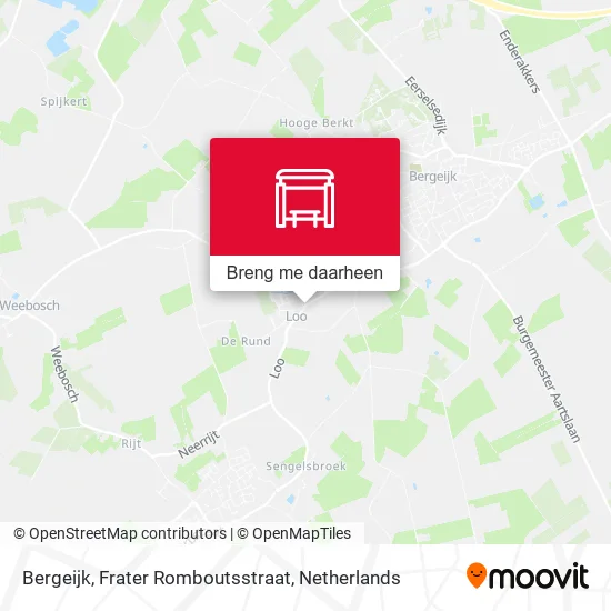 Bergeijk, Frater Romboutsstraat kaart