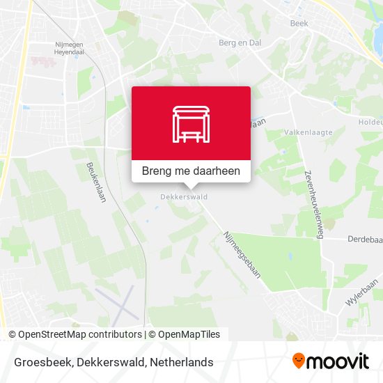 Groesbeek, Dekkerswald kaart