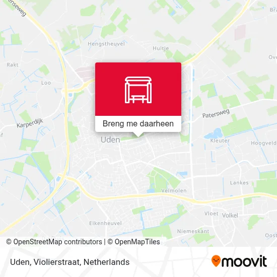 Uden, Violierstraat kaart