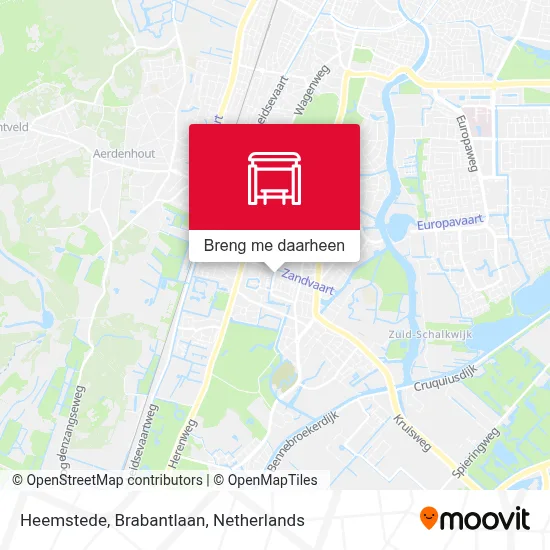 Heemstede, Brabantlaan kaart