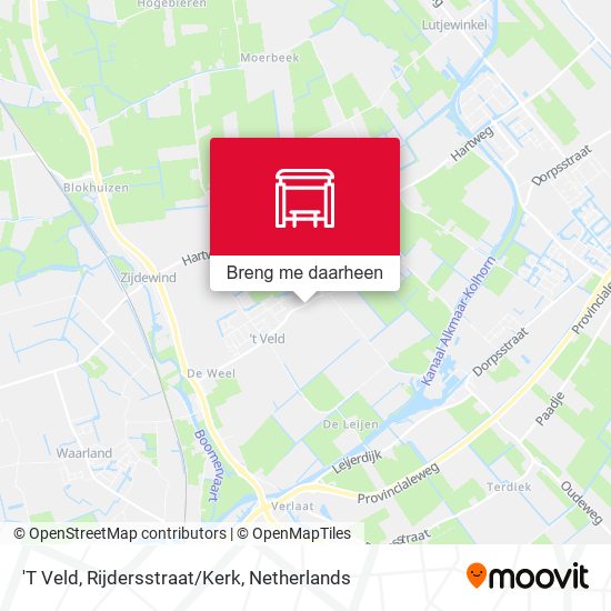 'T Veld, Rijdersstraat/Kerk kaart