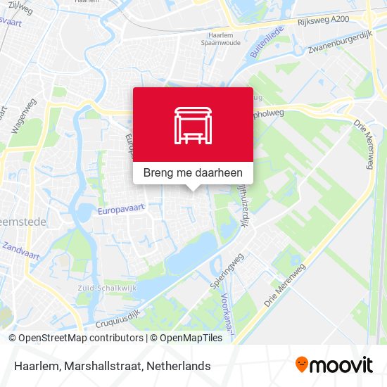 Haarlem, Marshallstraat kaart