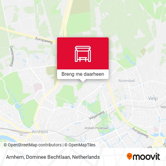 Arnhem, Dominee Bechtlaan kaart