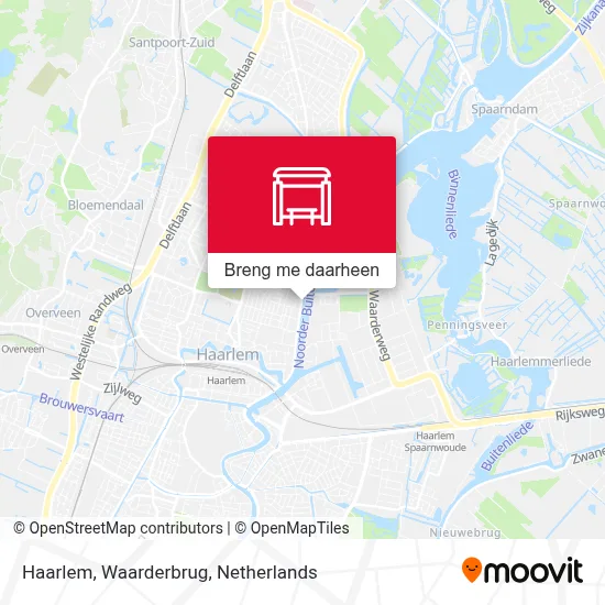 Haarlem, Waarderbrug kaart