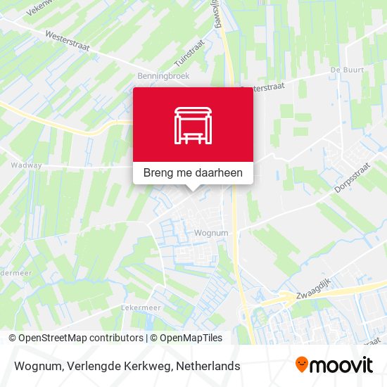 Wognum, Verlengde Kerkweg kaart