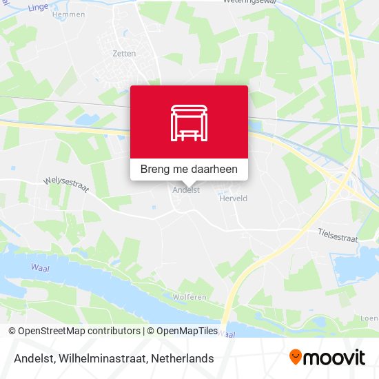 Andelst, Wilhelminastraat kaart