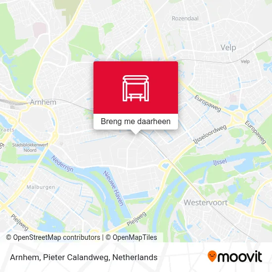 Arnhem, Pieter Calandweg kaart