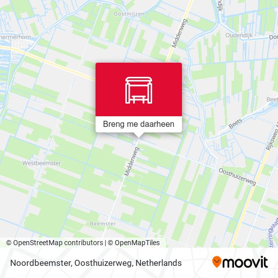 Noordbeemster, Oosthuizerweg kaart