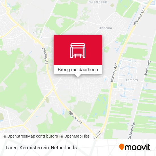 Laren, Kermisterrein kaart