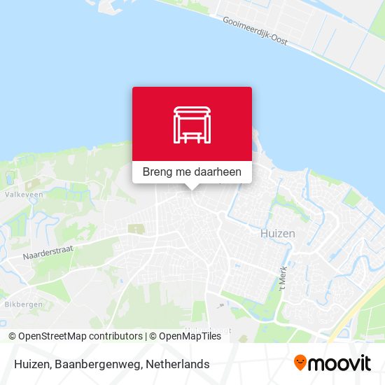 Huizen, Baanbergenweg kaart