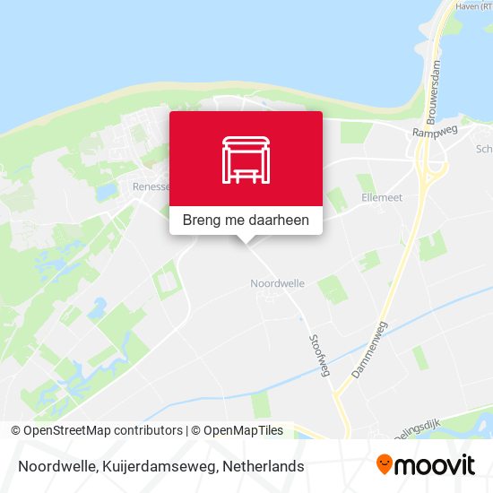 Noordwelle, Kuijerdamseweg kaart
