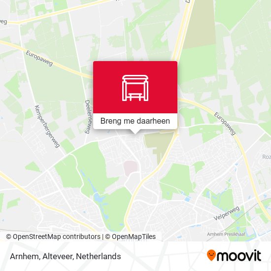 Arnhem, Alteveer kaart