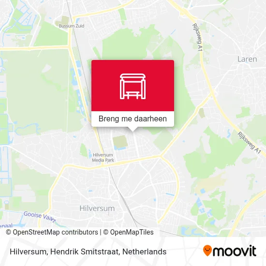 Hilversum, Hendrik Smitstraat kaart