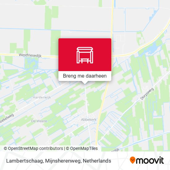 Lambertschaag, Mijnsherenweg kaart