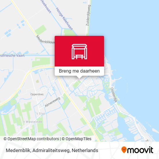 Medemblik, Admiraliteitsweg kaart