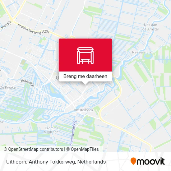 Uithoorn, Anthony Fokkerweg kaart