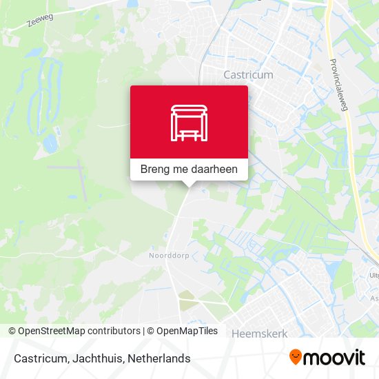 Castricum, Jachthuis kaart