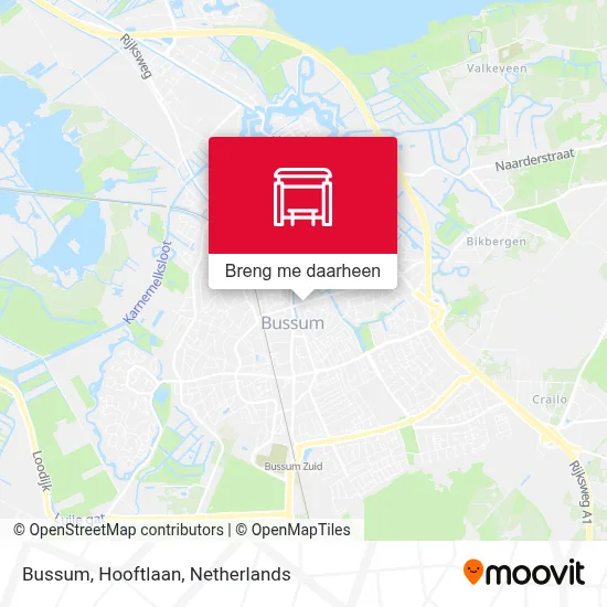 Bussum, Hooftlaan kaart