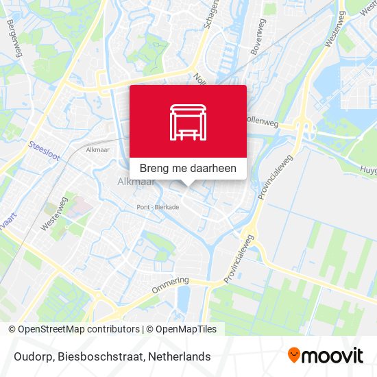 Oudorp, Biesboschstraat kaart
