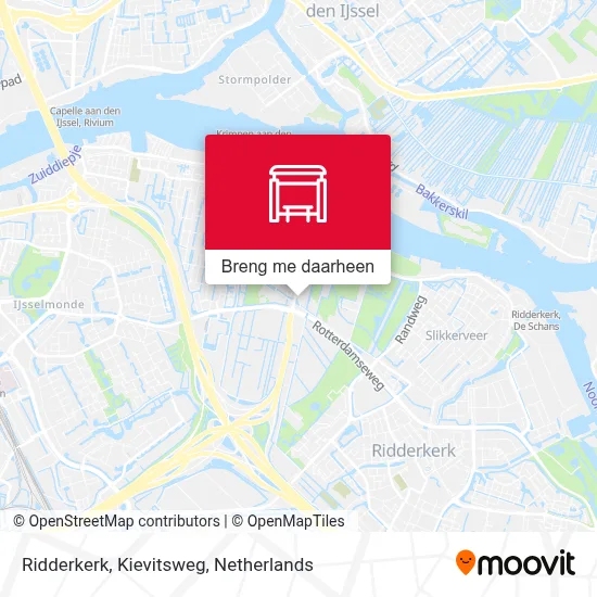 Ridderkerk, Kievitsweg kaart