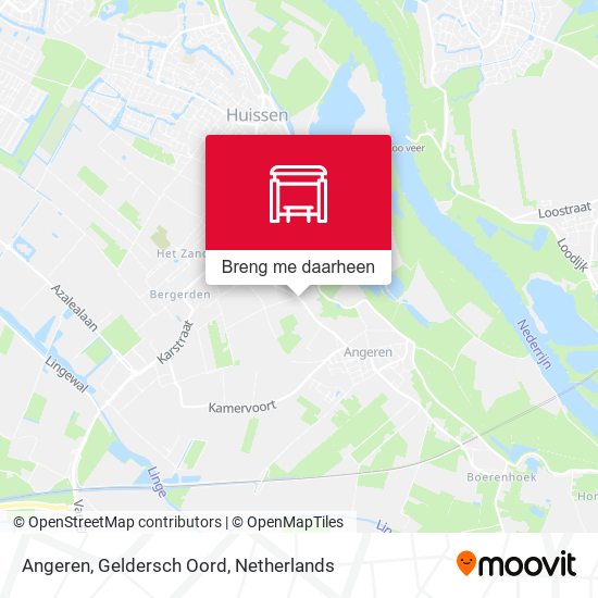 Angeren, Geldersch Oord kaart