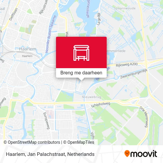 Haarlem, Jan Palachstraat kaart