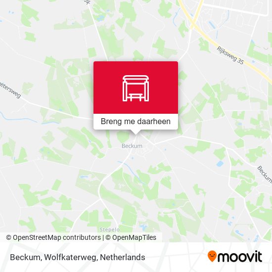 Beckum, Wolfkaterweg kaart