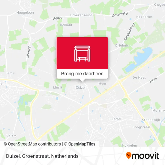 Duizel, Groenstraat kaart