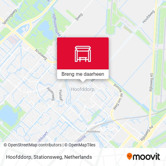 Hoofddorp, Stationsweg kaart