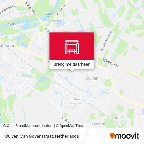 Duiven, Van Goyenstraat kaart