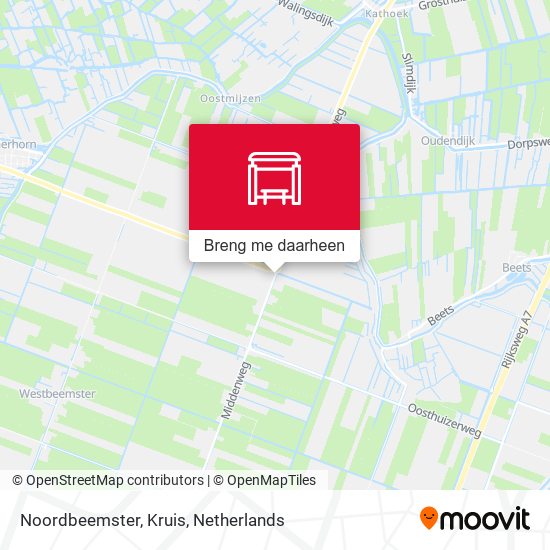 Noordbeemster, Kruis kaart