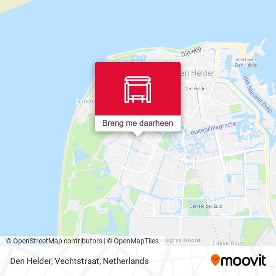 Den Helder, Vechtstraat kaart