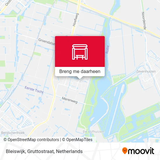 Bleiswijk, Gruttostraat kaart